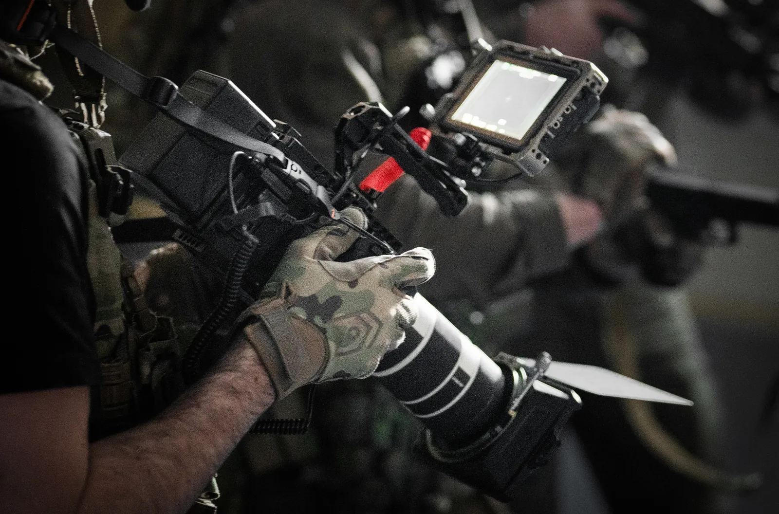Lancement micro-drone tactique